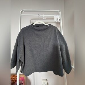 Charcoal Gray Women's Crew Neck Sweater